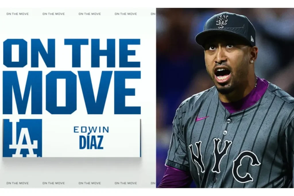 Edwin Diaz 3 年 6,900 万美圆合约加盟洛杉矶道奇队